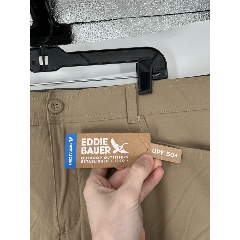 Eddie Bauer Guide Pants Mens 44x34 Chino First Ascent Fleece Lined Hiking Cargo - Picture 3 of 10